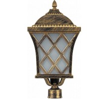 Светильник садово-парковый PL4065 100W 230V E27 235*235*465мм черное золото (на столб)  11443  FERON