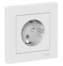 AtlasDesign Лотос Розетка с заземлением со шторками, 16А, в сборе  ATN001344  SE