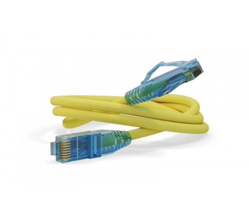 PC-LPM-UTP-RJ45-RJ45-C6-0.5M-LSZH-YL Патч-корд U/UTP, Cat.6 (100% Fluke Component Tested), LSZH, 0.5 м, желтый  230205  Hyperline