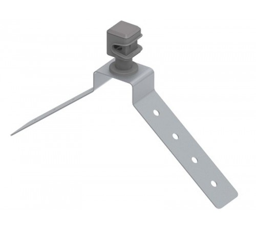 Держатель пластиковый на угловой конёк, гор. цинк, 394060  МД-060-ГЦ   Ostec