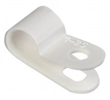 Скоба крепежная 6мм нейлоновая белая (50шт)  USK11-06-050-K01  IEK