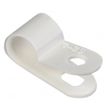 Скоба крепежная 6мм нейлоновая белая (50шт)  USK11-06-050-K01  IEK