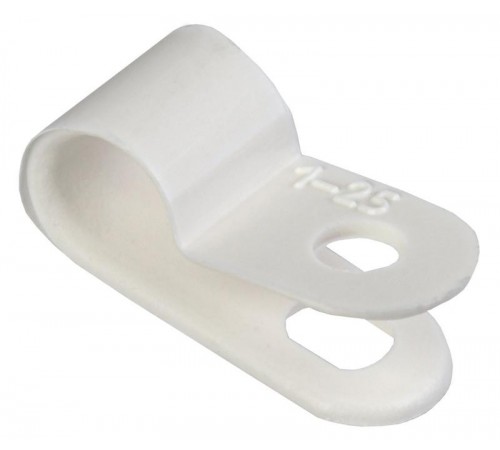Скоба крепежная 6мм нейлоновая белая (50шт)  USK11-06-050-K01  IEK