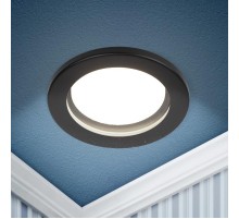 Cветильник встраиваемый влагозащищенный KL95 SBK GX53 IP44 черный  Б0055812  ЭРА