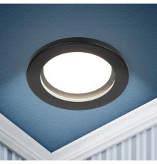 Cветильник встраиваемый влагозащищенный KL95 SBK GX53 IP44 черный  Б0055812  ЭРА