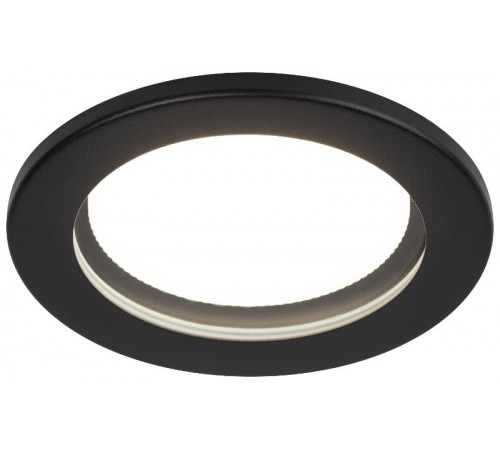 Cветильник встраиваемый влагозащищенный KL95 SBK GX53 IP44 черный  Б0055812  ЭРА