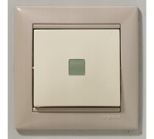 Valena Сл. кость Выключатель 1-клавишный с подсветкой  774310  Legrand