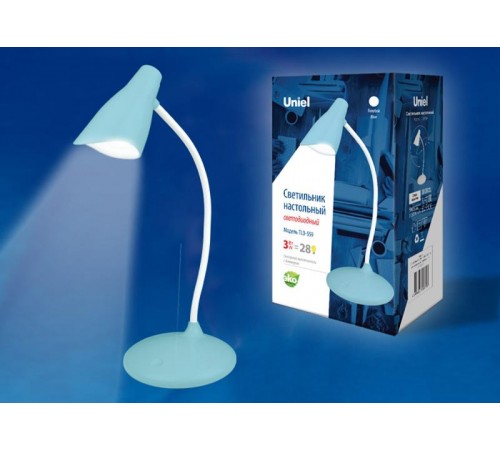 Светильник настольный TLD-559 Blue/LED/280Lm/5000K/Dimmer 3W сенсор Голубой  UL-00004142  Uniel