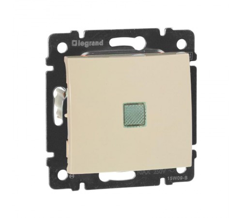 Valena Сл. кость Выключатель 1-клавишный с подсветкой  774310  Legrand