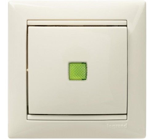 Valena Сл. кость Выключатель 1-клавишный с подсветкой  774310  Legrand