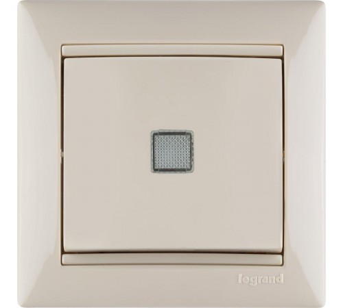 Valena Сл. кость Выключатель 1-клавишный с подсветкой  774310  Legrand