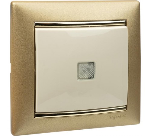 Valena Сл. кость Выключатель 1-клавишный с подсветкой  774310  Legrand