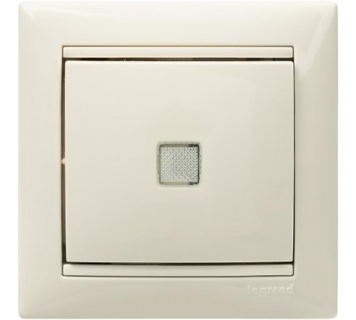Valena Сл. кость Выключатель 1-клавишный с подсветкой  774310  Legrand