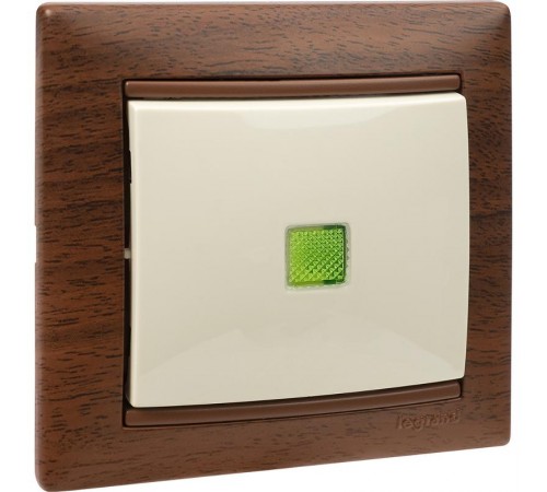 Valena Сл. кость Выключатель 1-клавишный с подсветкой  774310  Legrand