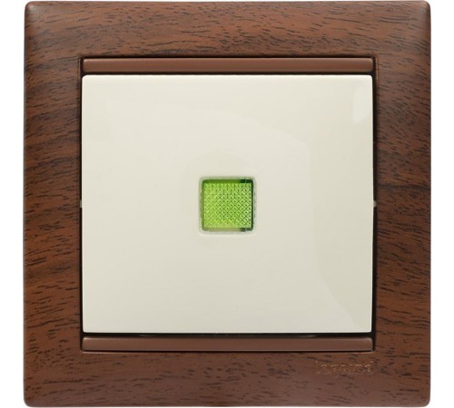 Valena Сл. кость Выключатель 1-клавишный с подсветкой  774310  Legrand