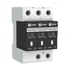 Ограничитель импульсных напряжений серии ОПВ-B/3P In 30кА 400В (с сигнализацией) EKF PROxima  opv-b3  EKF