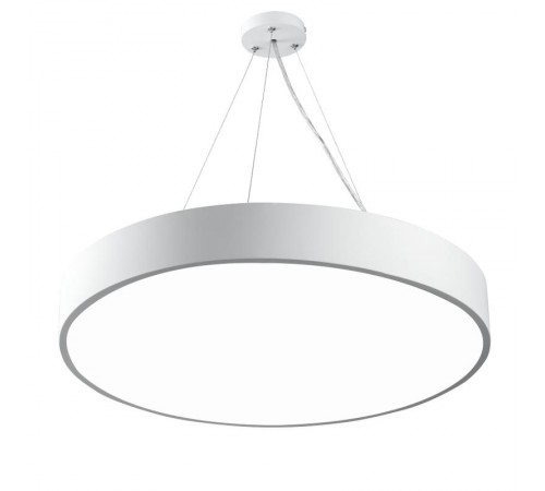 Светильник светодиодный Geometria Ring SPO-132-W-40K-088 88Вт 4000К 6000Лм IP40 800*800*80 белый подвесной  Б0050560  ЭРА