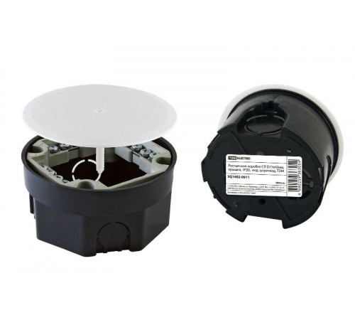 Коробка распределительная с/у 73х42 с крышкой, инд. штрихкод  SQ1402-0911  TDM