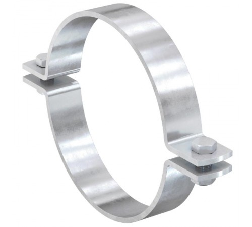 Хомут для неподвижной опоры без изоляции 2" (58-62), 40х4,0 мм, гальван. цинк, 868340  ХНО-58-62-ЭЦ   Ostec