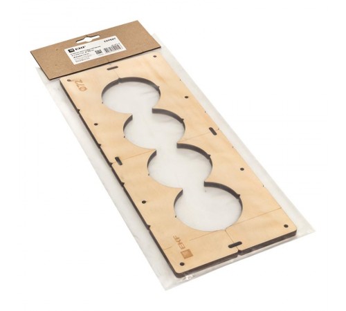 Шаблон для подрозетников c 4 отв. диам. 72 мм EKF Expert  sh-d72-4  EKF