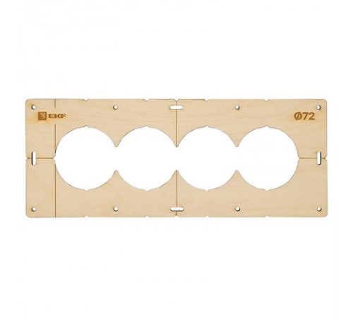 Шаблон для подрозетников c 4 отв. диам. 72 мм EKF Expert  sh-d72-4  EKF
