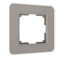 W0012417/ Рамка на 1 пост Elite (дымчатый, стекло)  a057874  Werkel