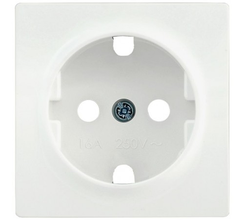 НР-1-1-ББ Накладка розетка с з/к BOLERO белый  ENB11-R-K01  IEK