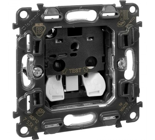 Valena Мех IN'MATIC Розетка б/з, со шторками, безвинт.зажим  753016  Legrand