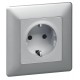 Valena Мех IN'MATIC Розетка б/з, со шторками, безвинт.зажим  753016  Legrand