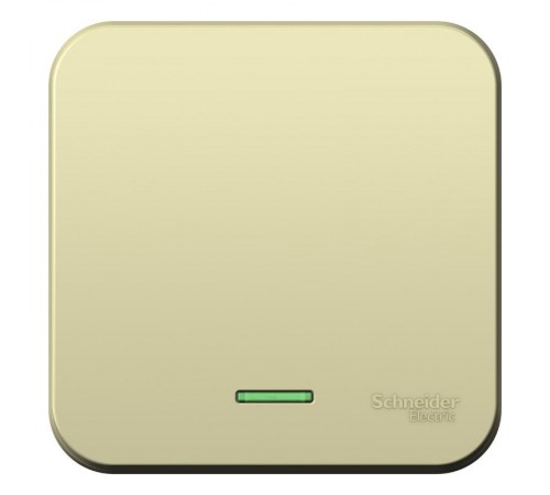 Blanca Бежевый О/У с изолирующей пластиной Переключатель 1-кл (cх.6) с подсв.,10А, 250B  BLNVA106117  SE