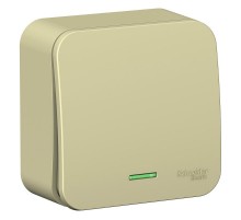 Blanca Бежевый О/У с изолирующей пластиной Переключатель 1-кл (cх.6) с подсв.,10А, 250B  BLNVA106117  SE