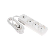 Удлинитель PREMIUM 3 гнезда, 1,5м, 3х1,5мм, с/з, 2 USB, белый  13-4109  REXANT
