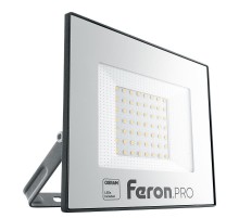 Прожектор светодиодный 50W 6400K IP65 AC175-265V/50Hz, черный, LL-1000  41540  FERON