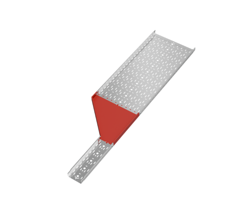 Переходник левый 50х150-500 мм "ПЛЮС" HD  PDplus50-150-500-L HD   КМ-профиль