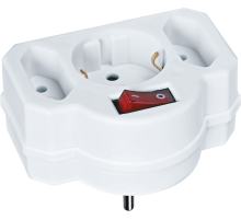 Разветвитель  NAD-3-R2F-WH 3 гн. (в ряд) 1гн с/з 2гн б/з  94698 Navigator