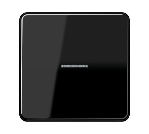 Клавиша с окошком для выключателя с подсветкой; черная  CD590KO5SW  Jung