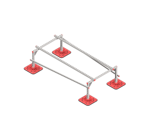 Опорная конструкция для установки оборудования TECHNORAPTOR FOOT 1000х2000 тип 1 HD  KM-TR-F-SSEI-1000-2000-1 HD  КМ - профиль