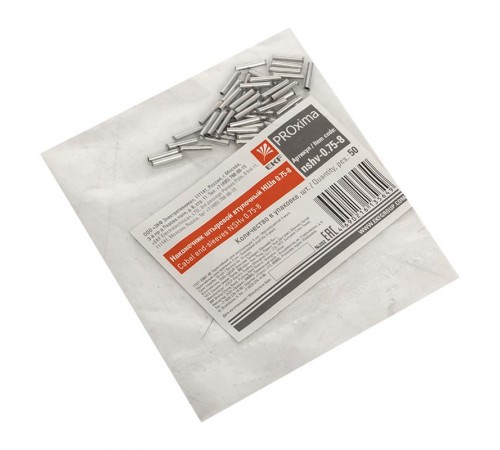 Наконечник штыревой втулочный НШв  0.75-8 (уп50шт) EKF PROxima  nshv-0.75-8  EKF