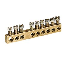 Клеммная колодка - крепятся винтами М4 - 1 x 6-25 мм - 4 x 1,5-16 мм - длина 45 мм  004801  Legrand