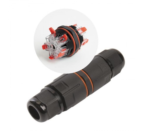 Соединитель-коннектор для проводов пятиконтактный, с пружинным контактом, водонепроницаемый, LD535  41920  FERON