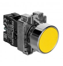 Кнопка управления NP2-BA51 без подсветки желтая, 1НО, IP40 (R)  573959  CHINT