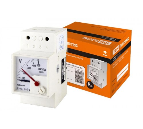 Вольтметр В45ПД 500В-1,5 (din-рейка)   SQ1102-0308  TDM