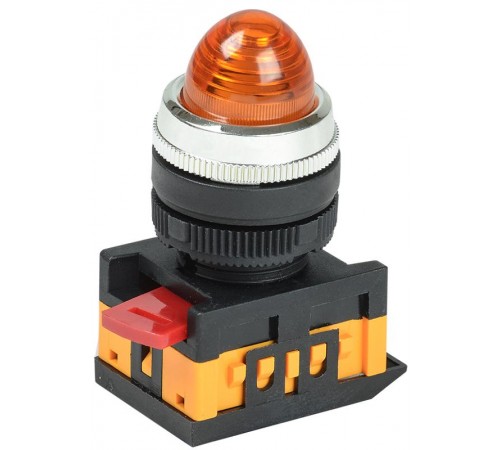 Лампа AL-22 сигнальная d22мм желтый неон/240В цилиндр   BLS20-AL-K05  GENERICA