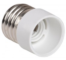 Переходник Е27-Е14 пластик белый, индивидуальный пакет ПР27-14-К02  EPR12-01-01-K01  IEK