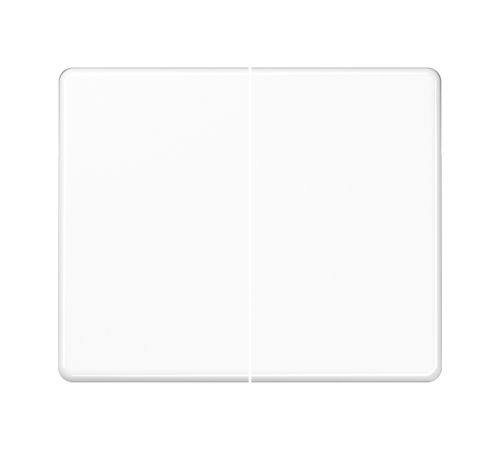 Двойная клавиша для балансирных механизмов выключателей (кнопок), в комплекте с SL95HP (крепежный элемент); металл; белый; SL500  SL595WW  Jung