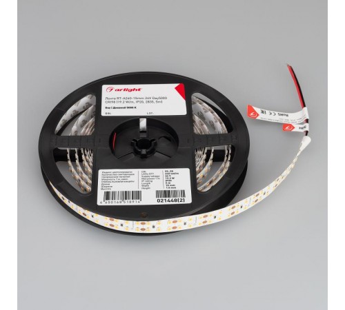 Лента светодиодная RT-A240-15mm 24V Day5000 CRI98 (19.2 W/m, IP20, 2835, 5m) (arlight, Открытый)  021448(2)  Arlight