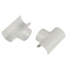 Т-образный угол ЭРА T-KK-20-12-FW для полукруглого кабель-канала белый 20х12мм 2шт/комплект Б0064915 ЭРА