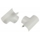 Т-образный угол ЭРА T-KK-20-12-FW для полукруглого кабель-канала белый 20х12мм 2шт/комплект Б0064915 ЭРА