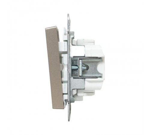 Механизм выключателя, двухклавишный, с подсветкой, шампань Эпика  UP1-SWC-24 EKF