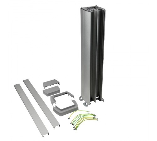 Snap-On мини-колонна алюминиевая с крышкой из алюминия 4 секции, высота 0,68 м.  653044  Legrand